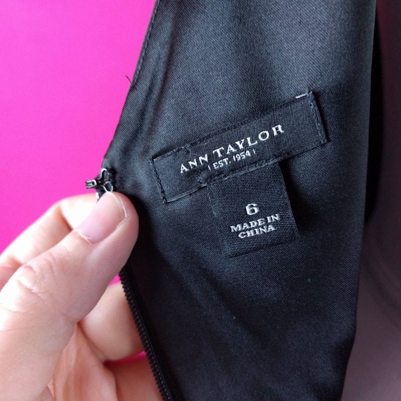 @ Ann Taylor sz 6 Dress Career Black Sheath - Picture 4 of 6